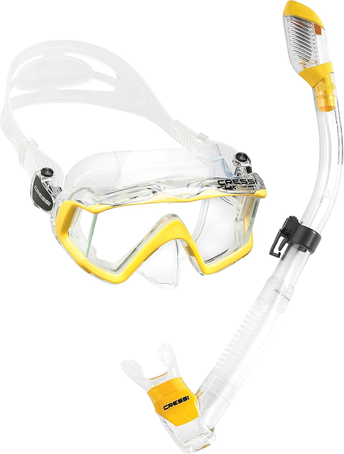 Wide Panoramic View Snorkel Ma - Freediving Mask Set 评论和价格