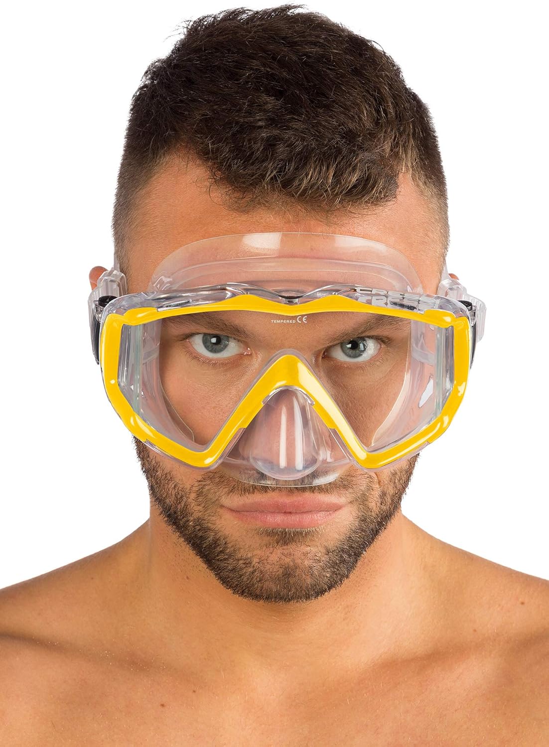 Wide Panoramic View Snorkel Ma - Freediving Mask Set 评论和价格