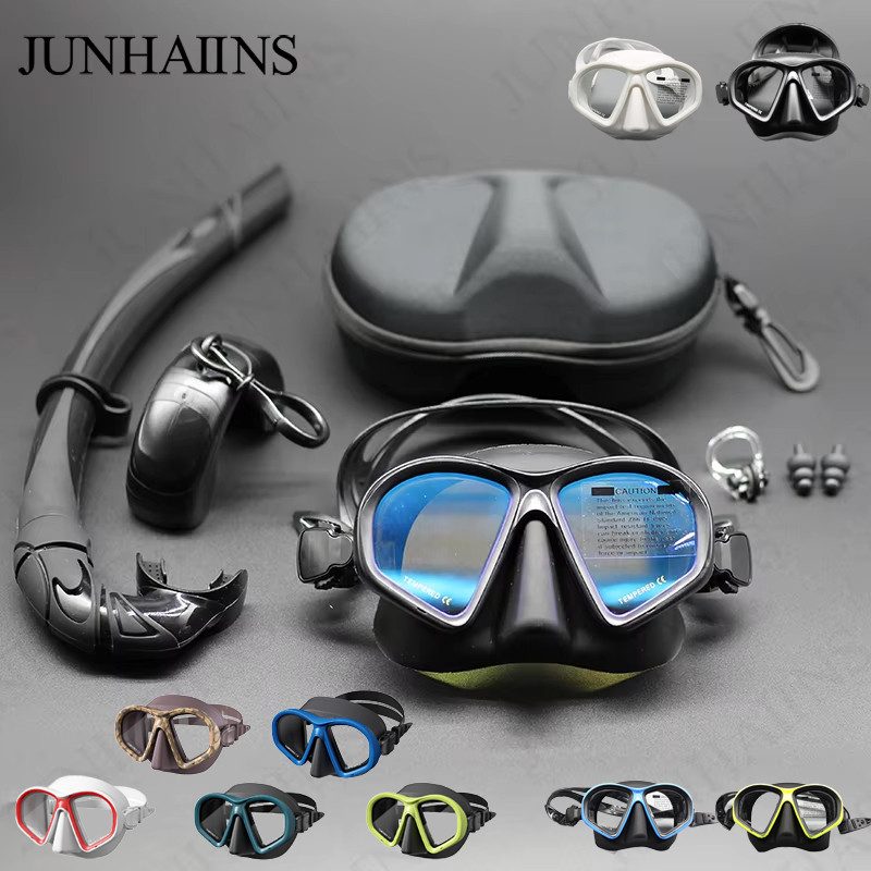 JUNHAIINS NEW Tempered Glass F - Freediving Mask Set 评论和价格
