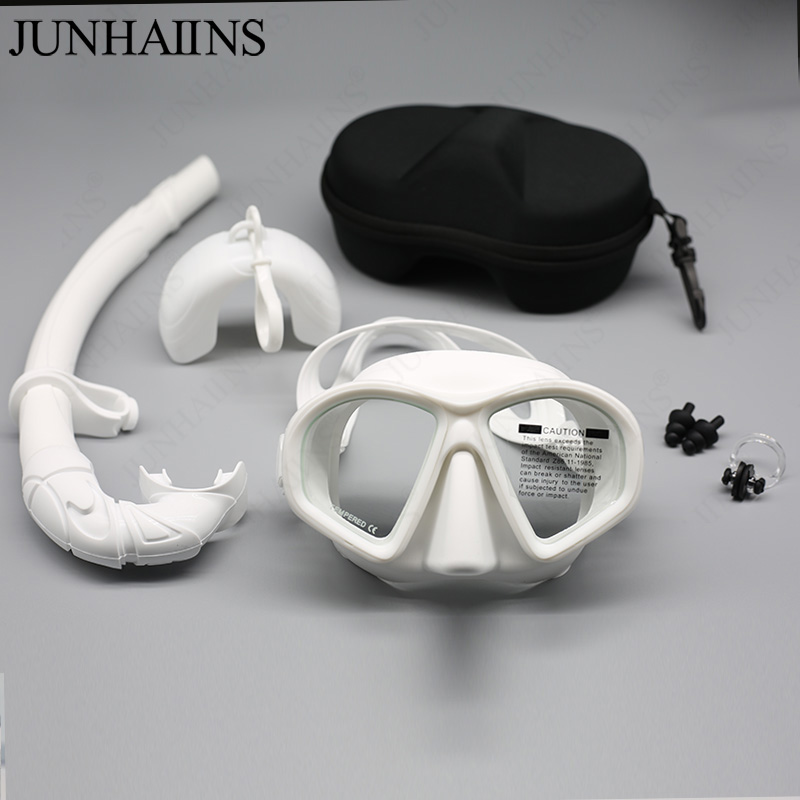 JUNHAIINS NEW Tempered Glass F - Freediving Mask Set 评论和价格