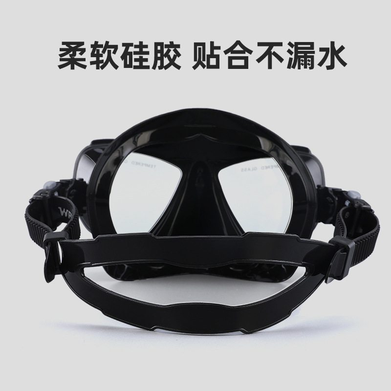 WAVE Quality Snorkeling Glass  - Freediving Mask Set 评论和价格
