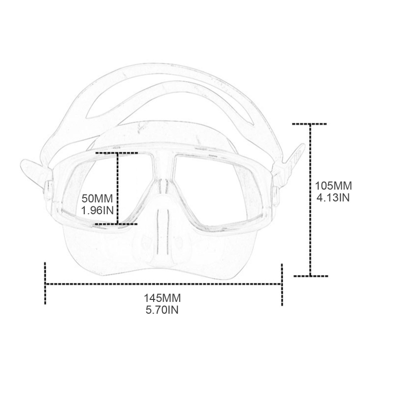 Wide View Snorkel Mask Anti-fo - Freediving Mask Set 评论和价格